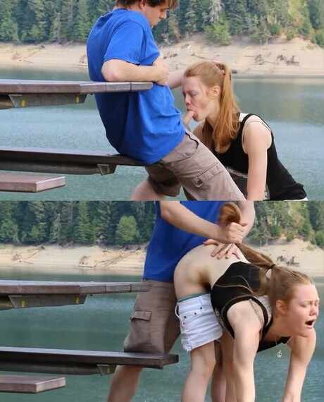 Amateur couple blowjob public outdoors video sexy free sex creampie HD