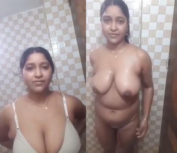 Bangladeshi muslim bbw milf bra panti aunty bathroom nude big tits